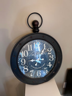 Deco 79 Large Metal "Pocket Watch Style" Wall Clock