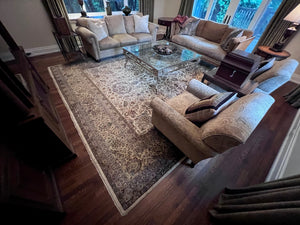 100% Wool Large Rug- 15ft x 12ft