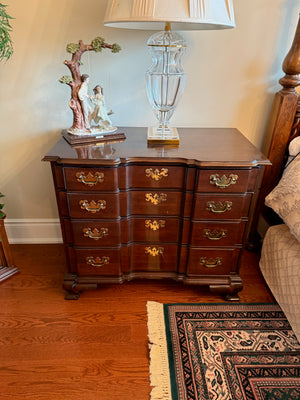 Ethan Allen Georgian Court Solid Cherry Block Front Bachelor's Chest # 1