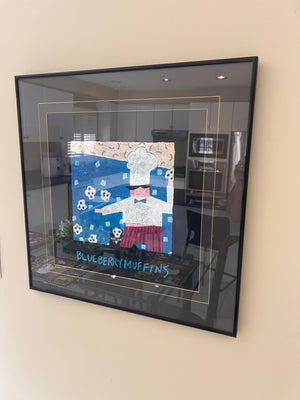 Blueberry Muffins Framed Print