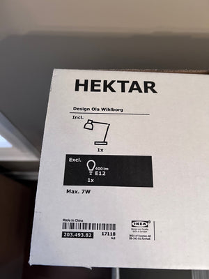 BRAND NEW IKEA HEKTAR Work lamp, dark gray (*retail $69.99)