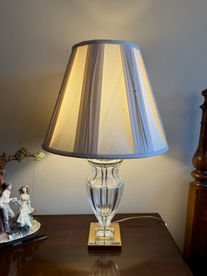 Pair of Ethan Allen Crystal Table Lamps