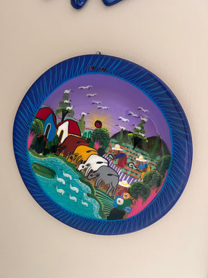 2 Decorative Plates, Wall Mounted