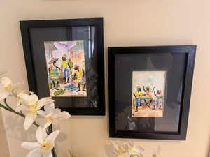 Pair of Pierre-Henri Philippe Watercolors, Jamaica