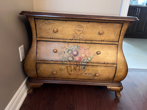 3 Drawer Painted Tub Chest