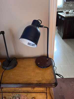 Navy Desk Lamp, USB Charging