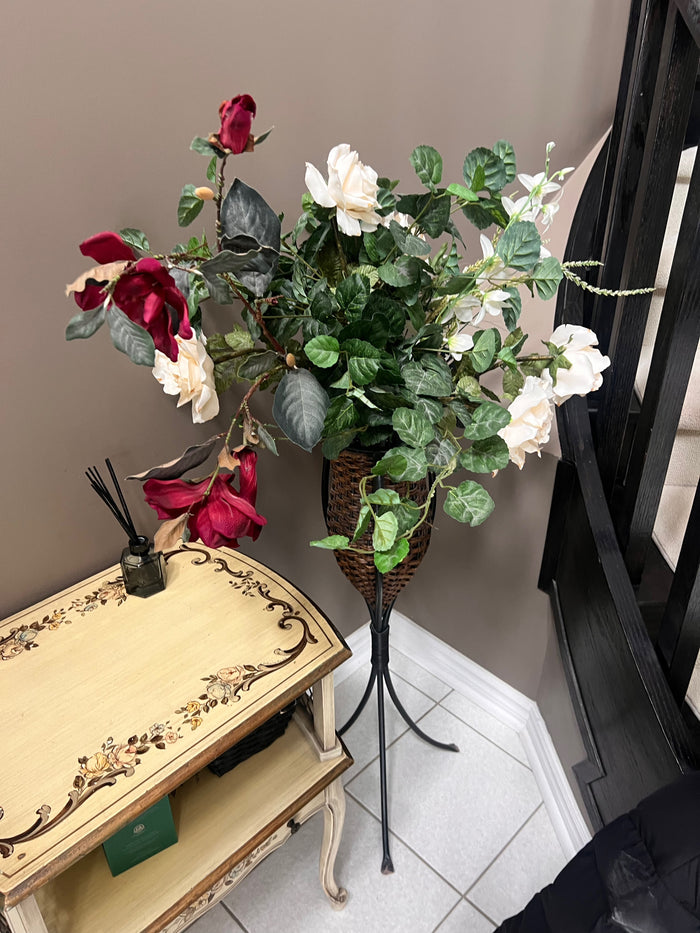 Faux Plant in Floor Stand