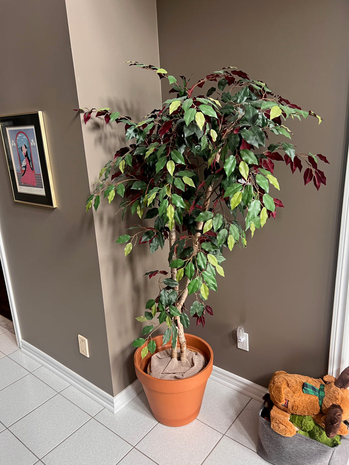 Faux Tree with Planter