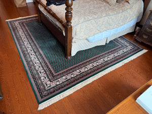 Ethan Allen 100% Wool Green Rug from Belgium- 8.2ft x 10.4ft