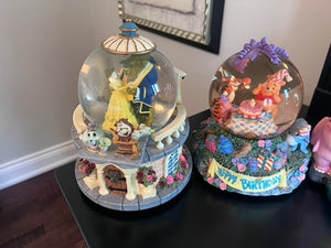 4 Disney Snow Globes