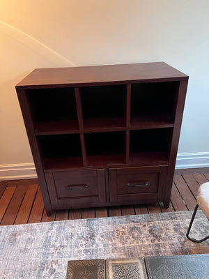 Wendover Utility Bookcase Pedestal in Cherry Finish by Hooker Furniture