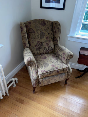 Upholstered Reclining Wingback Chair
