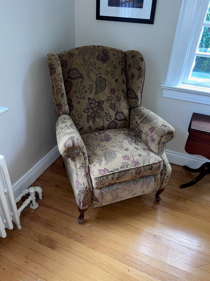 Upholstered Reclining Wingback Chair