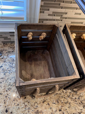 4 Decor Wood Crates Lot