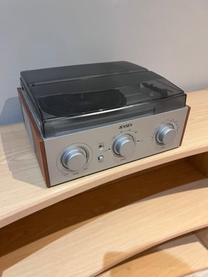 JENSEN JTA-220 3-Speed AM/FM Stereo Turntable