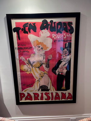 Jack Abeille (French, 1873-1959) T’en Auras, Parisiana Lithograph- 45" x 63"