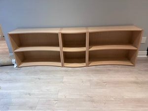 3-Piece Modular Wavy Bookshelf