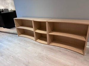 3-Piece Modular Wavy Bookshelf