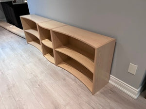 3-Piece Modular Wavy Bookshelf