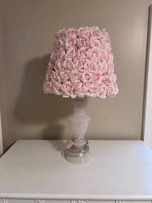 Pottery Barn Kids rose shade lamp