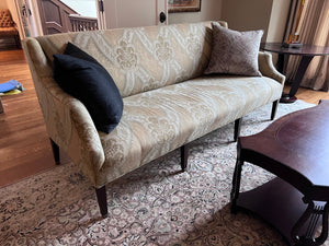Beautiful Gold Upholstered Sofa