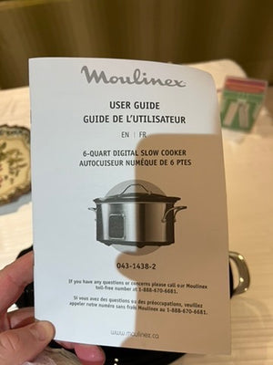 NEW Moulinex 6 Quart Digital Slow Cooker
