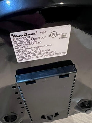 NEW Moulinex 6 Quart Digital Slow Cooker