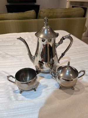 3 Piece Silver-Plate Tea Set