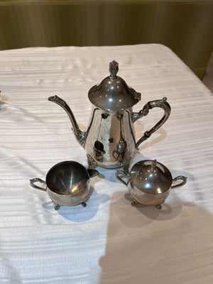 3 Piece Silver-Plate Tea Set