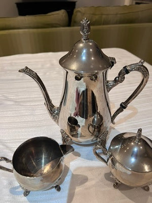 3 Piece Silver-Plate Tea Set