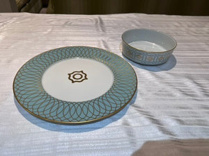 "Carlo Dal Bianco - Este" presentation plate & bowl by Fürstenberg