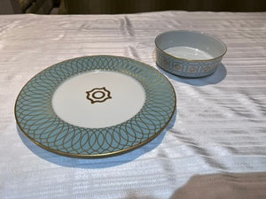 "Carlo Dal Bianco - Este" presentation plate & bowl by Fürstenberg