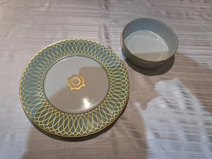 "Carlo Dal Bianco - Este" presentation plate & bowl by Fürstenberg