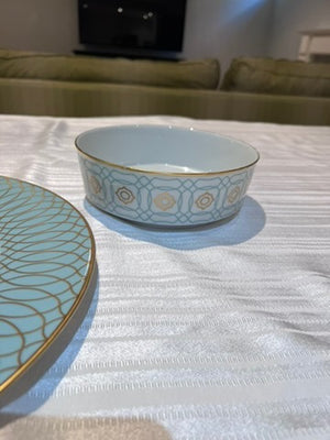 "Carlo Dal Bianco - Este" presentation plate & bowl by Fürstenberg