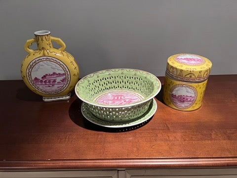 Lot- Vintage Chinese Ceramic, Vase, Bowl, Jar