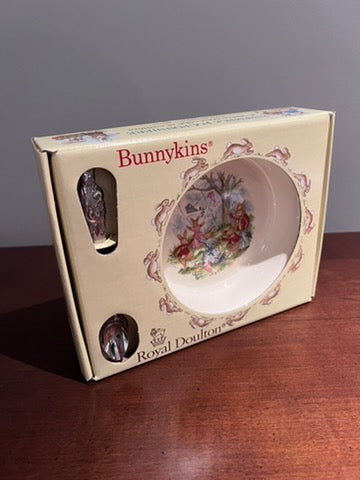 Royal Doulton Bunnykins 2 Piece Nursery Set Bowl + Spoon