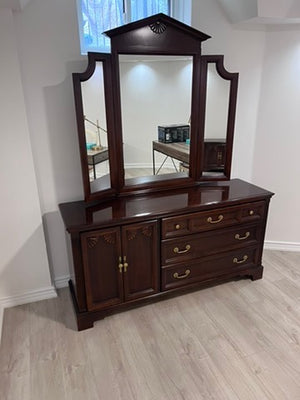 Vintage Strathroy Furniture Dresser with Mirror