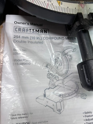 Craftsman 10" Compound Miter Saw