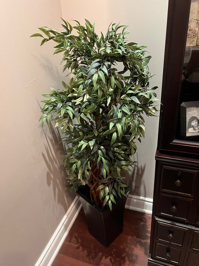 Faux Tree with Planter