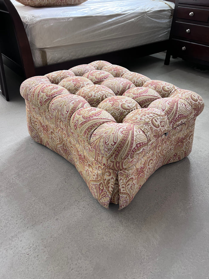 The Henredon Upholstery Collection Tufted Ottoman