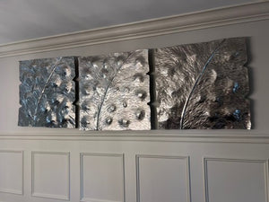 3 Piece Silver Wall Plaque