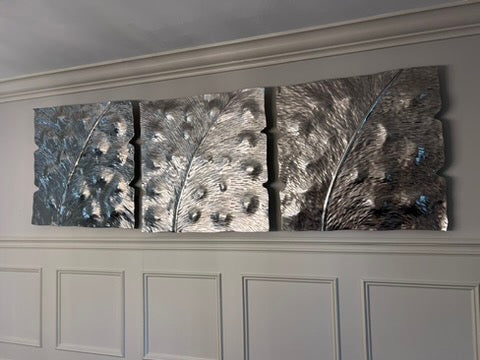 3 Piece Silver Wall Plaque