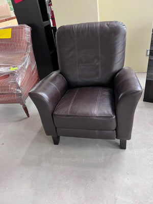 Dutailier Brown Leather Reclining Glider