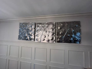3 Piece Silver Wall Plaque