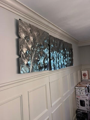 3 Piece Silver Wall Plaque