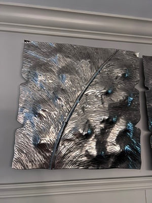 3 Piece Silver Wall Plaque