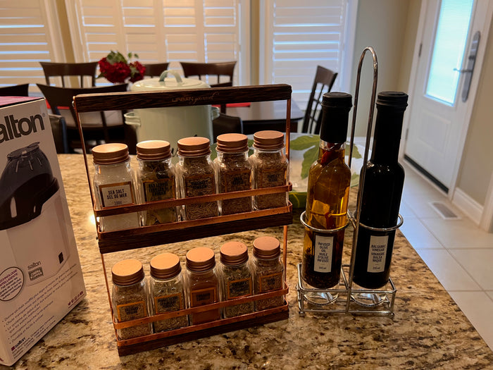 Spice Rack + Oil Stand Lot
