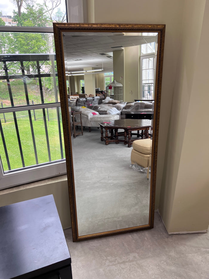 Ornate Gold Frame Floor Mirror