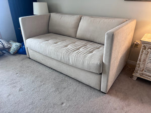 The Chesterfield Shop Beige Upholstered Sofa Bed