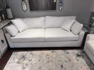 Kimmberly Capone Cream Upholstered Sofa
